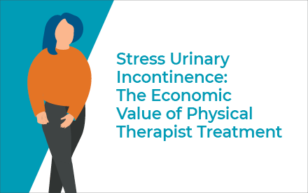 Illustration of a woman with incontinence